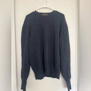 Barbour Essential Lambswool‎ CrewNeck Sweater Navy Blue Mens Size Extra Large